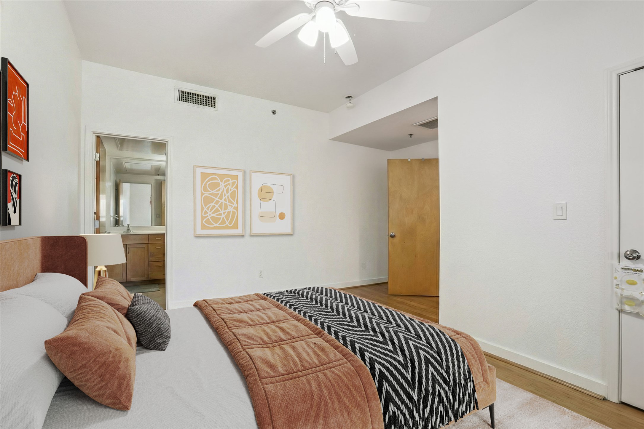 711 West 26th Street, Unit 704 Austin, TX 78705 - Photo 8 of 32 a bedroom with bed and a window