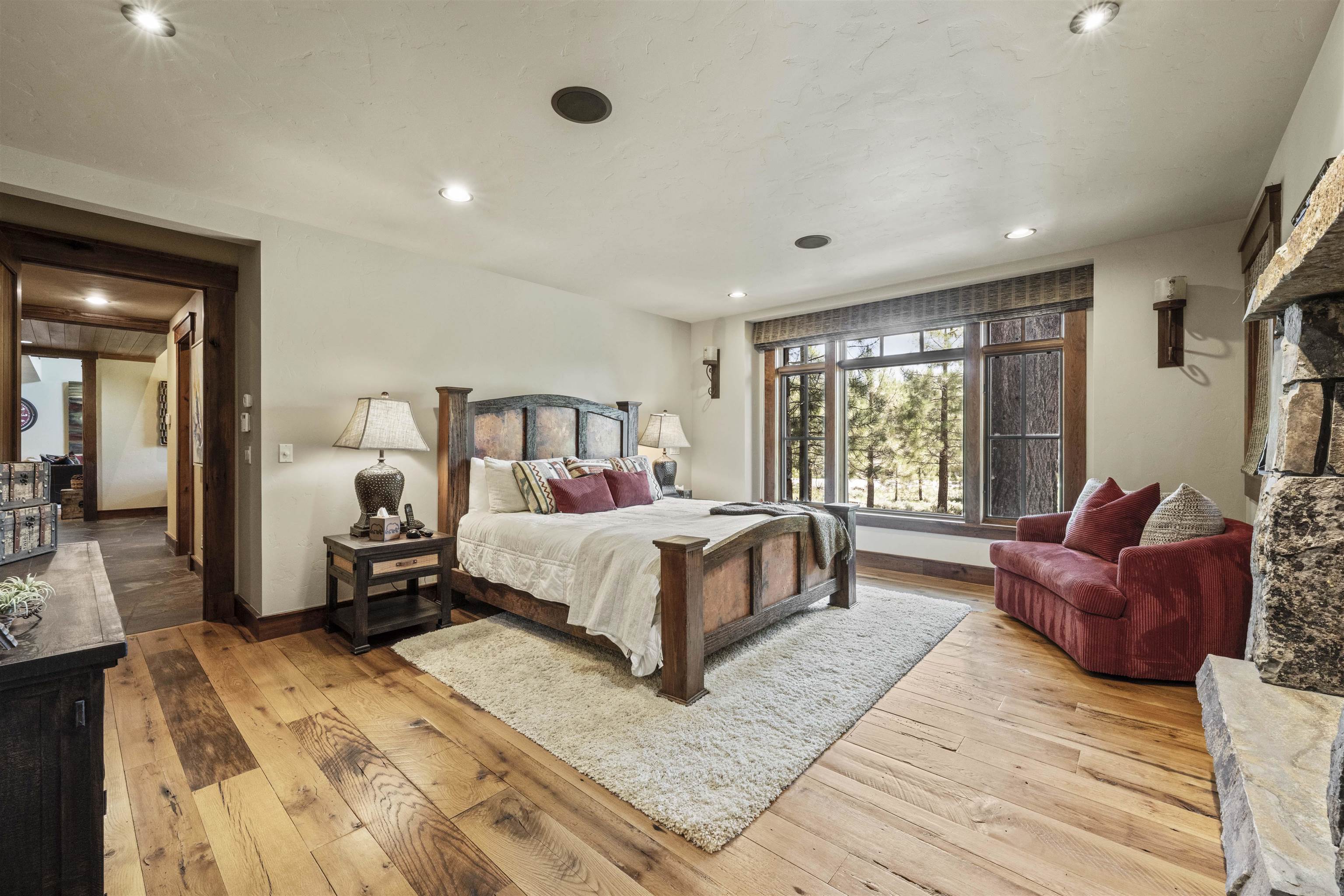 13123 Snowshoe Thompson Circle Truckee, CA 96161 - Photo 9 of 23 a bedroom with a bed and wooden floor