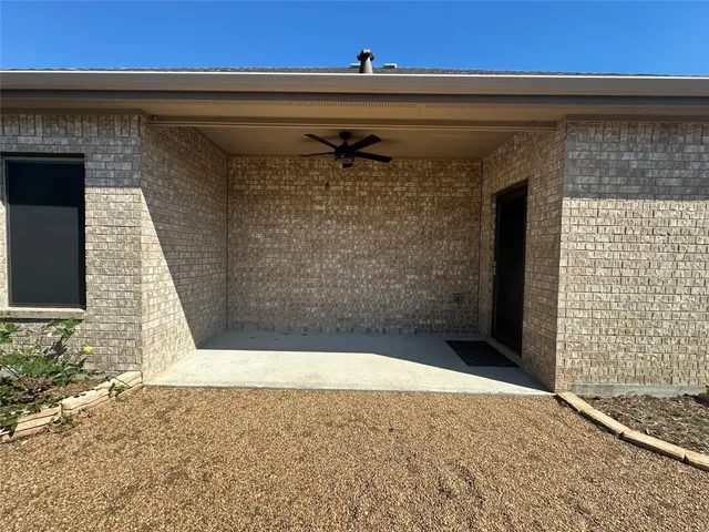 a view of wooden door