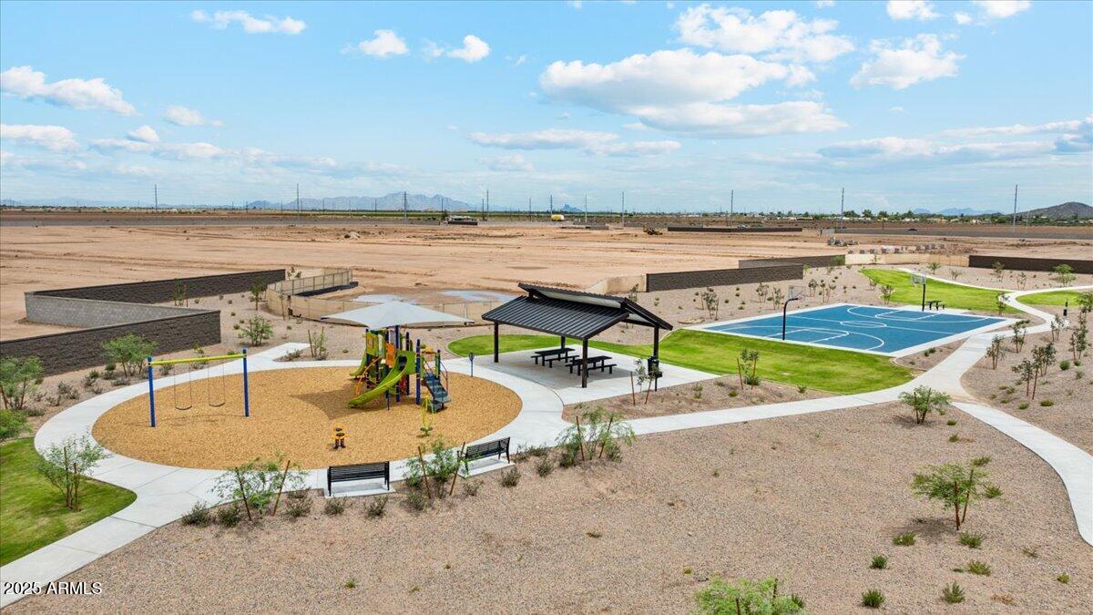 175 South Almoner Lane Casa Grande, AZ 85122 - Photo 4 of 54 an aerial view of a swimming pool with lounge chair