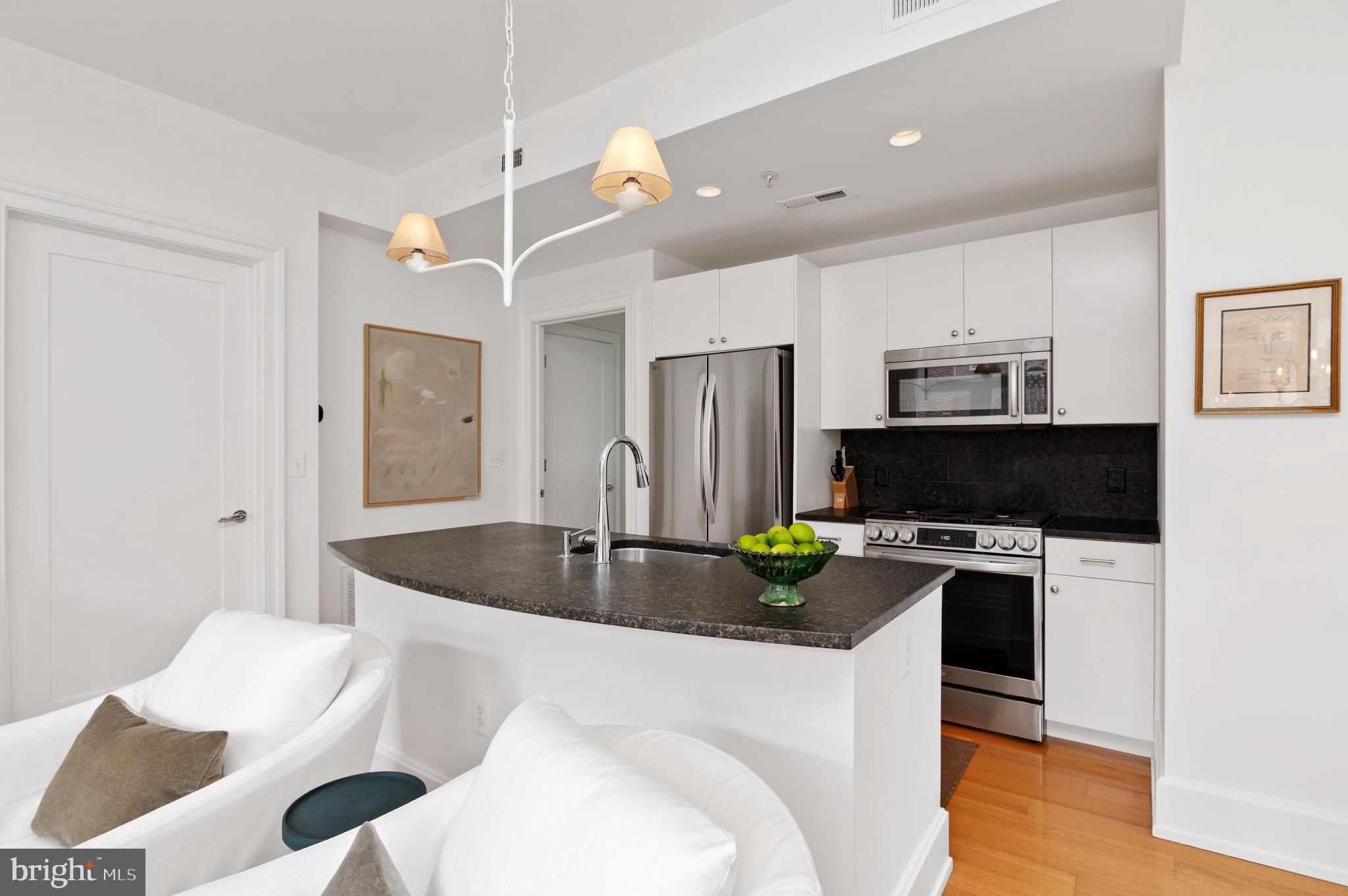 2516 Q Street Northwest, Unit E201 Washington, DC 20007 - Photo 5 of 15 Updated Eat-In Kitchen