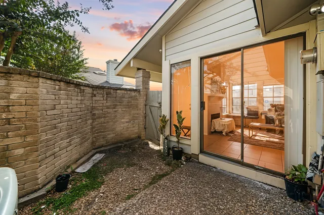 a view of outdoor space and porch
