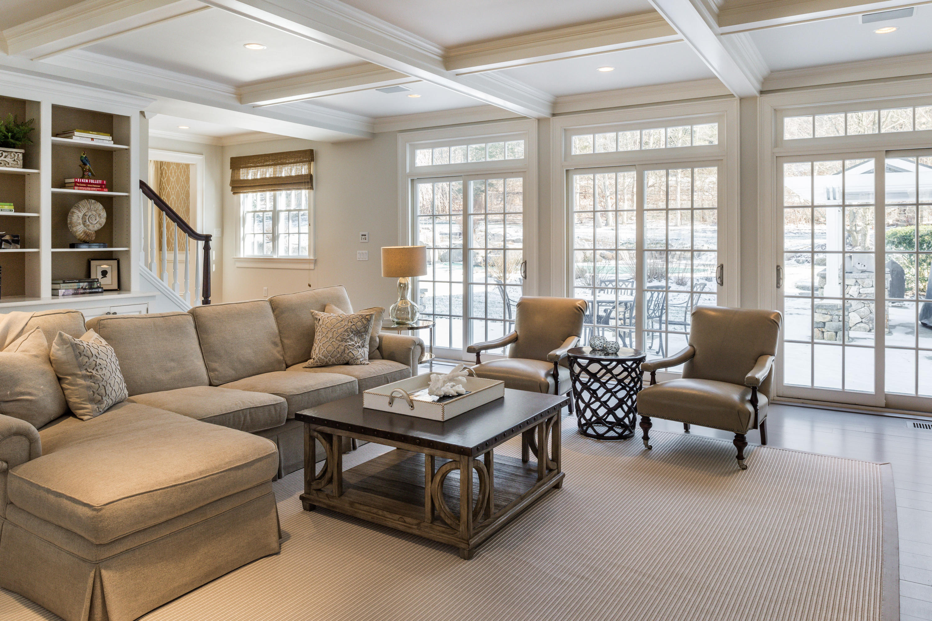 388 Middlesex Road Darien, CT 06820 - Photo 22 of 41 a living room with furniture and a large window