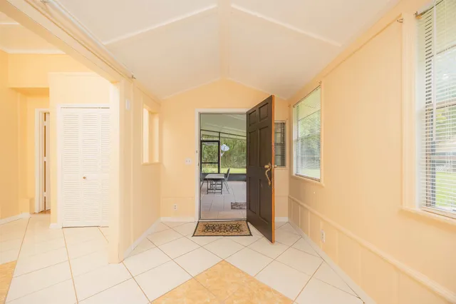 a view of front door