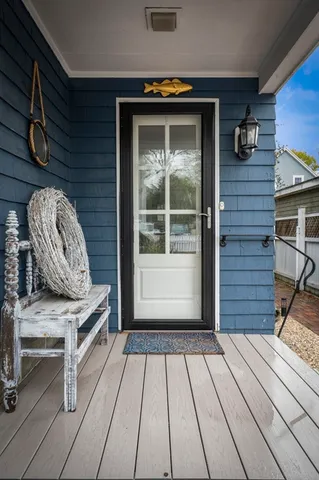a view of outdoor space and deck