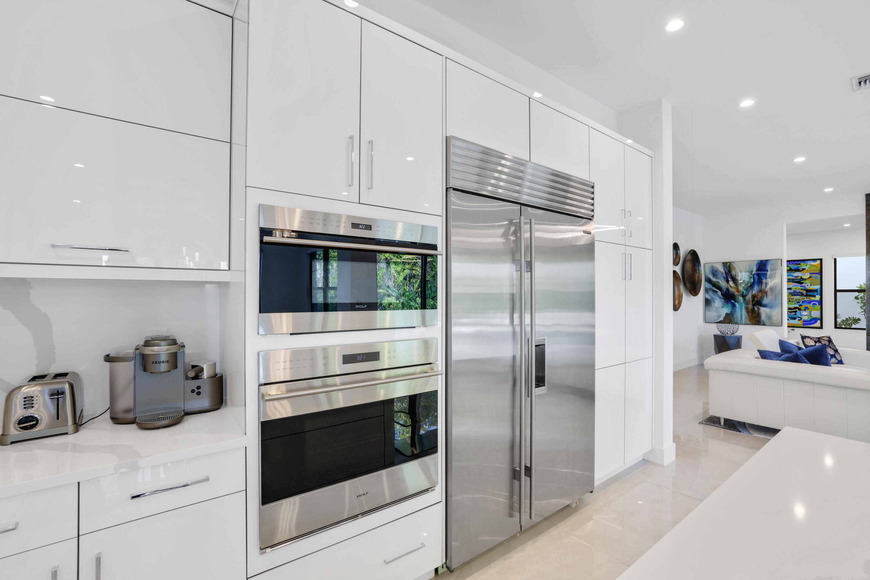 17052 Rainbow Fls Trail Boca Raton, FL 33496 - Photo 37 of 96 a kitchen with stainless steel appliances and refrigerator