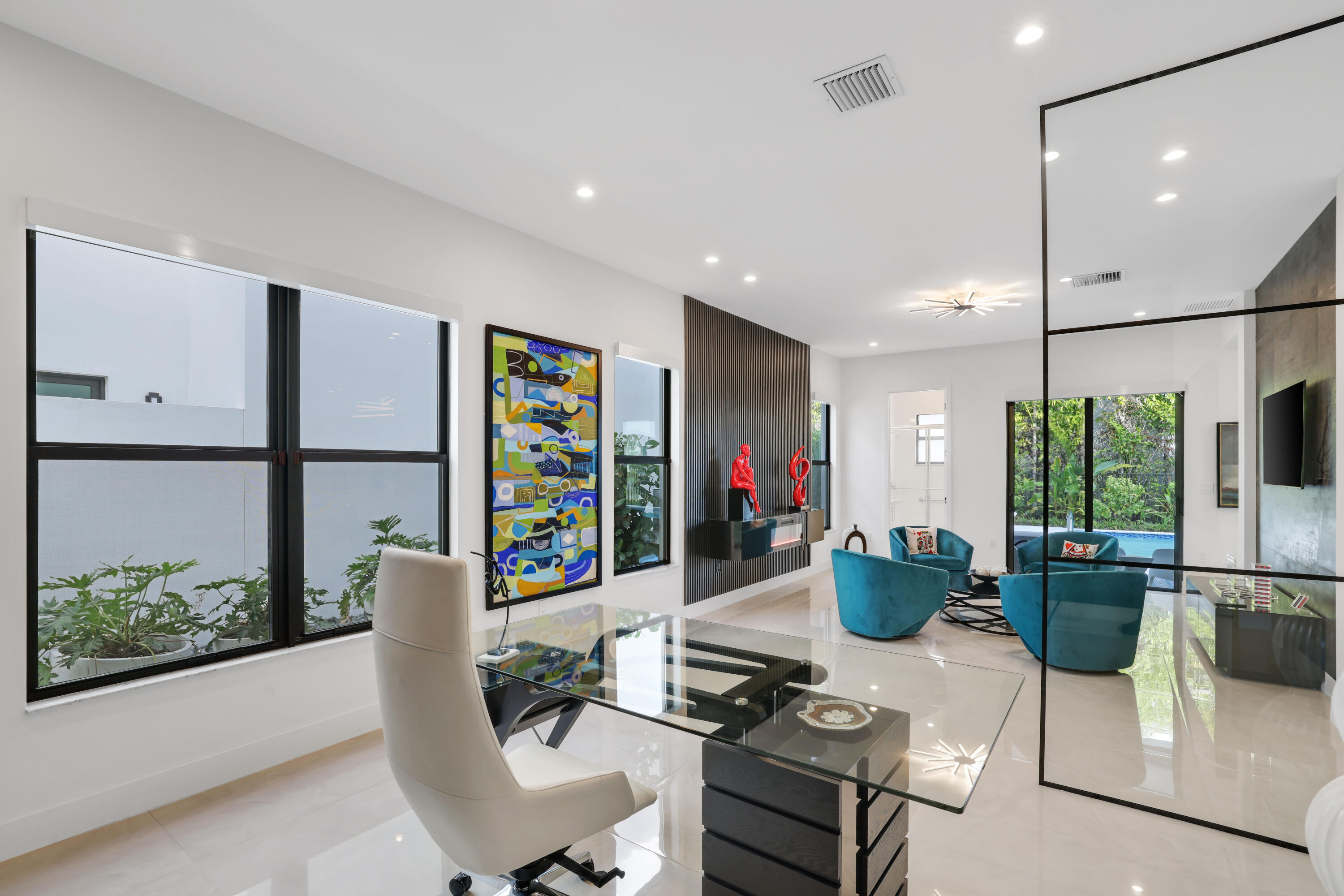 17052 Rainbow Fls Trail Boca Raton, FL 33496 - Photo 40 of 96 a living room with furniture and a large window