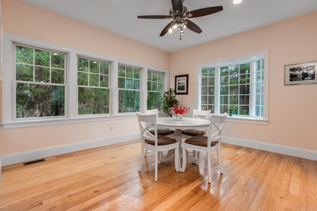 146 Pine Street Dover, MA 02030 - Photo 9 of 30 a outdoor dining space with furniture and window