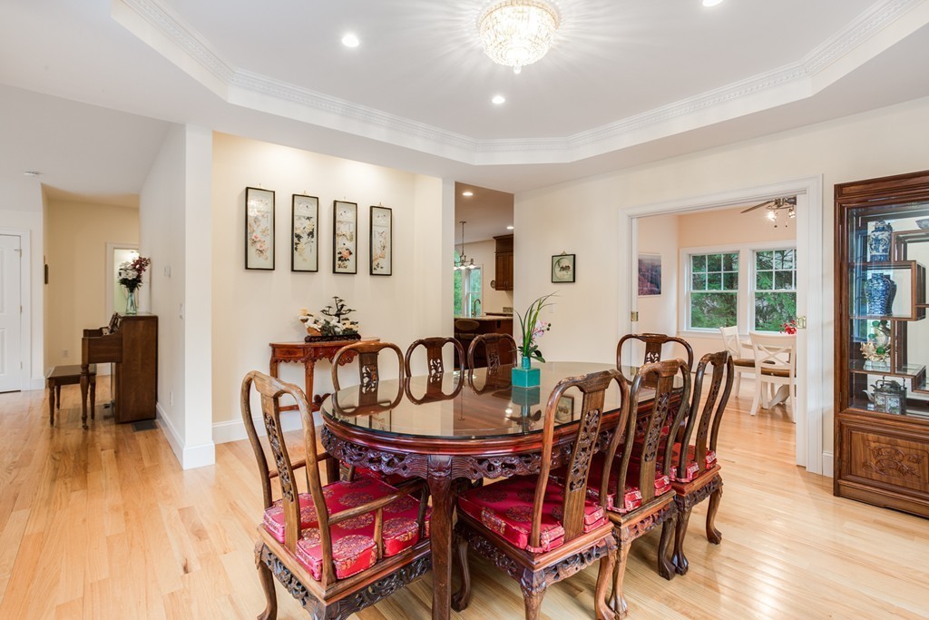 146 Pine Street Dover, MA 02030 - Photo 10 of 30 a view of a dining room with furniture and wooden floor