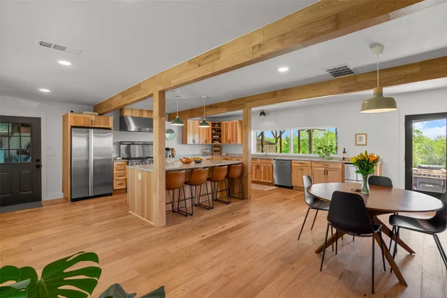 a view of city from a balcony