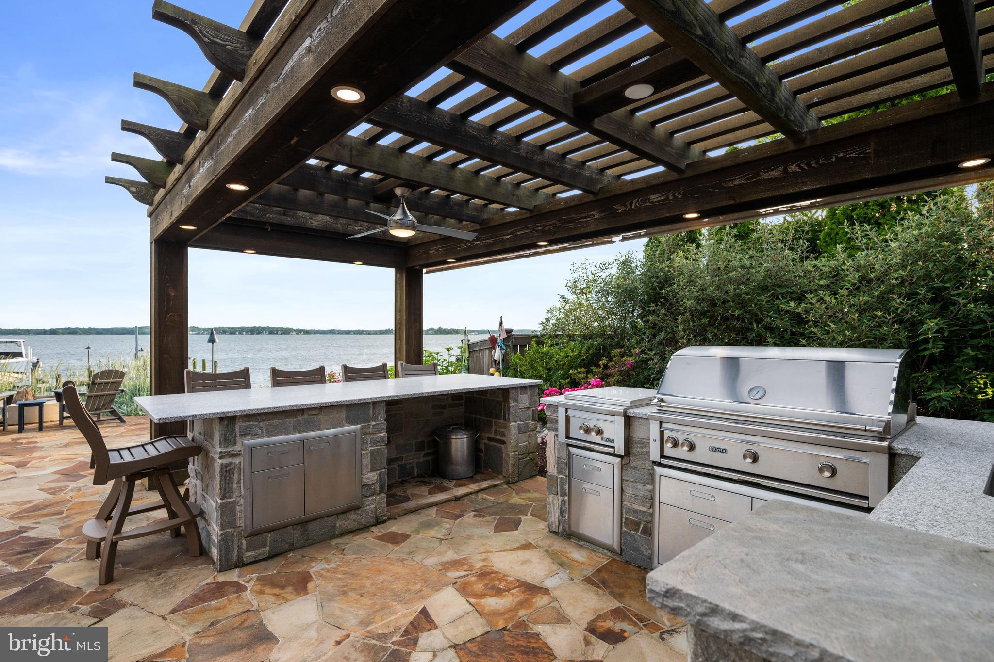 3728 Ramsgate Drive Annapolis, MD 21403 - Photo 46 of 68 Outdoor Kitchen with Stainless Steel Appliances