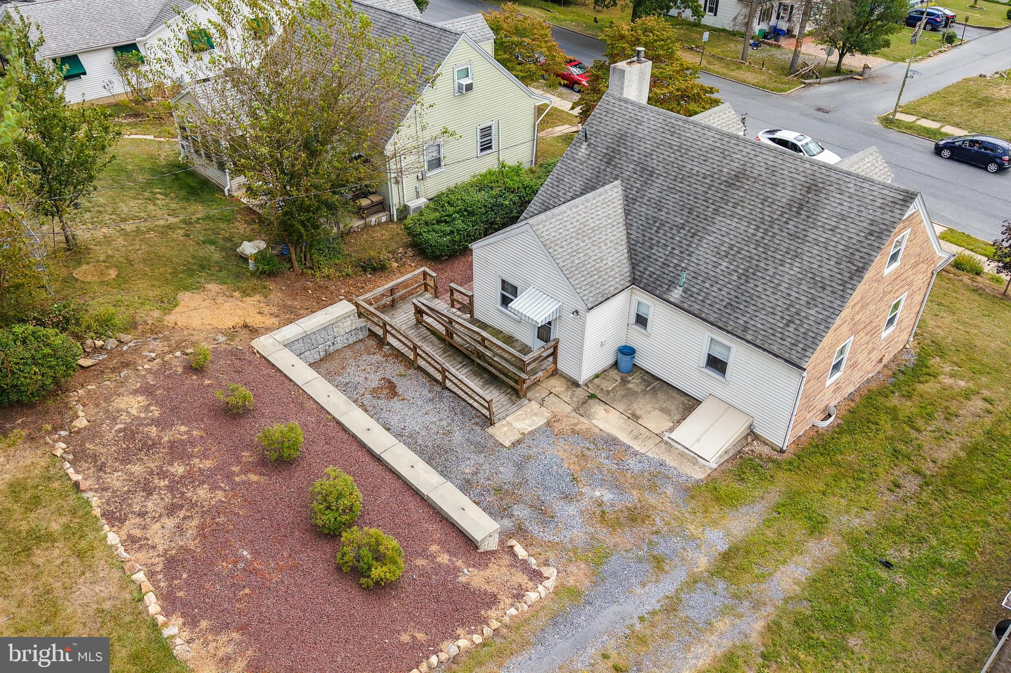 769 Lafayette Avenue Palmerton, PA 18071 - Photo 3 of 46 an aerial view of a house with garden space and street view
