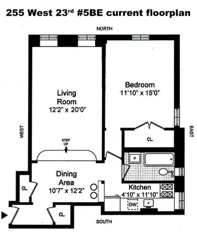 $925,000 | 255 West 23rd Street, Unit 5B | Chelsea