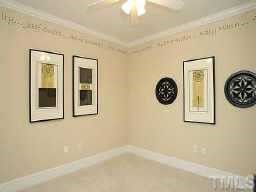 3701 Baron Cooper Pass, Unit 203 Raleigh, NC 27612 - Photo 9 of 10 Extra room that can be utilized as either an office/den or a third bedroom. Includes designer paint and wall decor along with new carpeting.