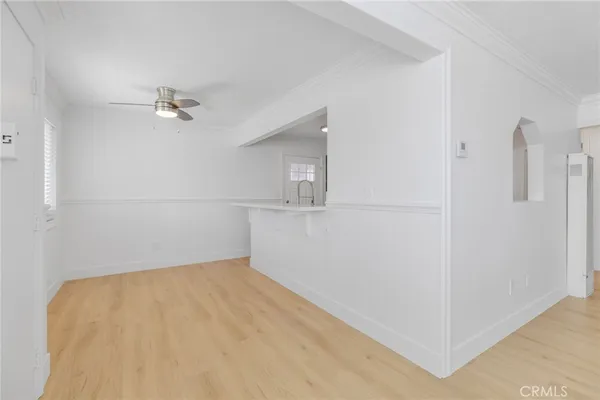 a view of empty room with closet