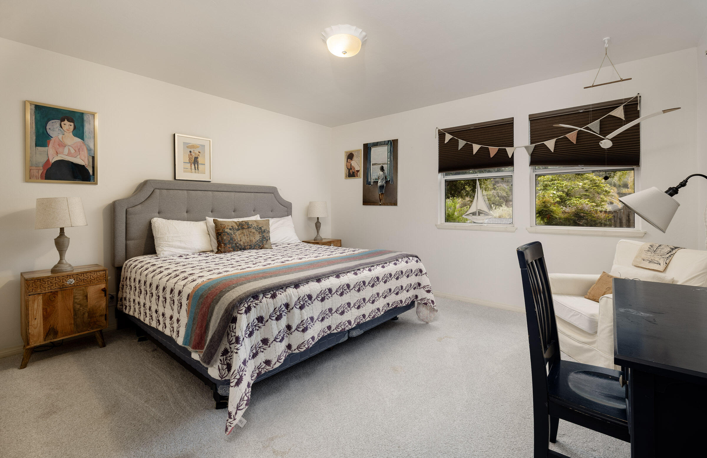 1352 Manitou Road Santa Barbara, CA 93101 - Photo 20 of 27 a bedroom with a bed chair and window