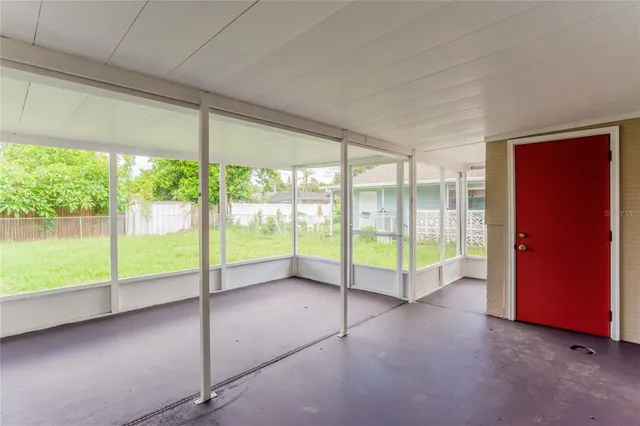 a view of a room with window