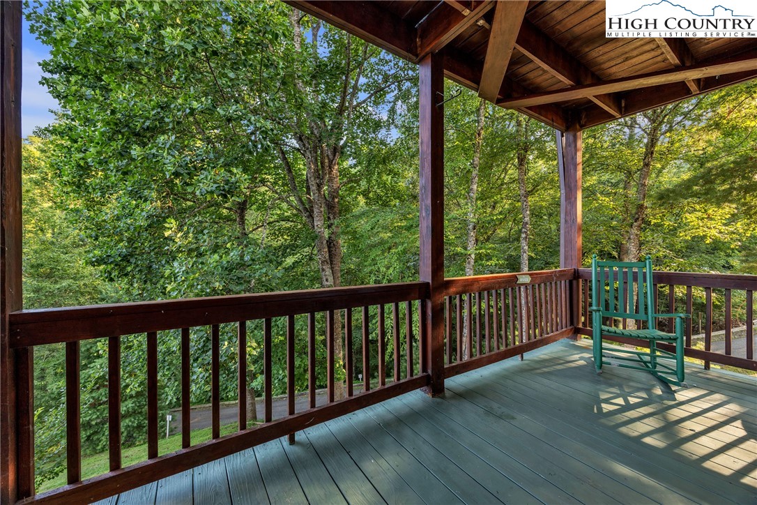 98 New Ridge Lane Piney Creek, NC 28663 - Photo 39 of 50 a view of a two chairs in the balcony