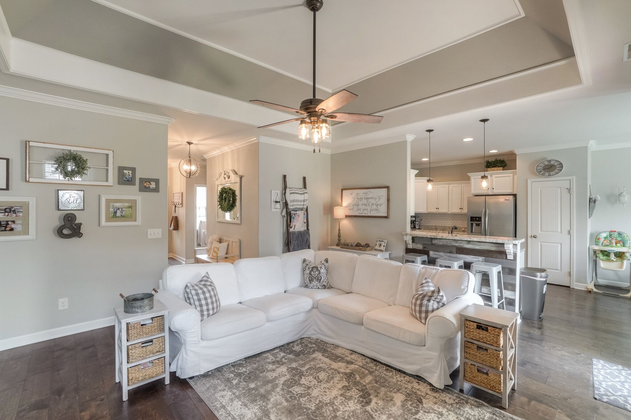 1057 Golf View Way Spring Hill, TN 37174 - Photo 7 of 29 a living room with furniture and a view of kitchen