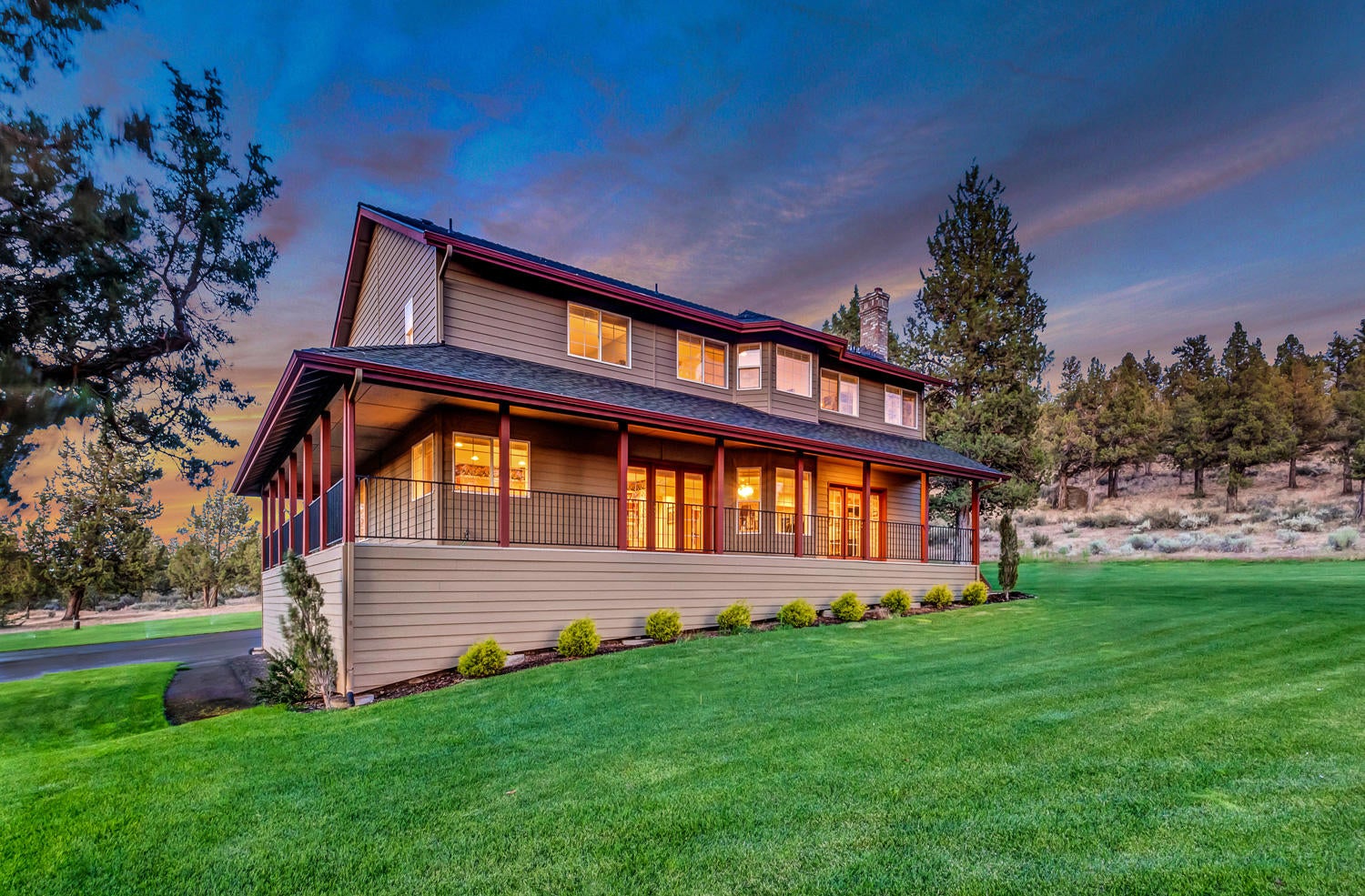 18415 Fryrear Ranch Road Bend, OR 97703 - Photo 22 of 25 Wrap Around Porch