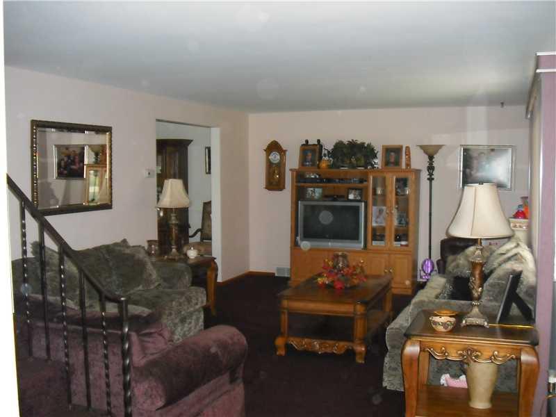Living Room. Spacious living room with plush wall to wall carpeting and neutral wall tone.