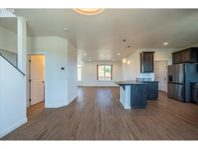 a view interior of a house wooden floor and an empty room