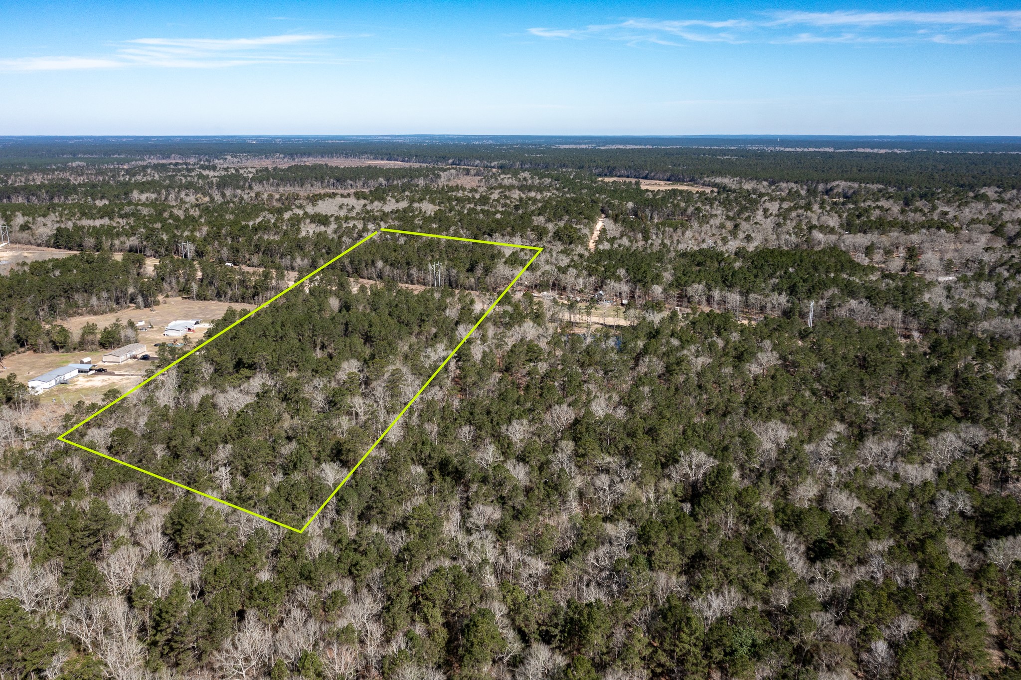 Partially wooded lot - lot lines are approximate