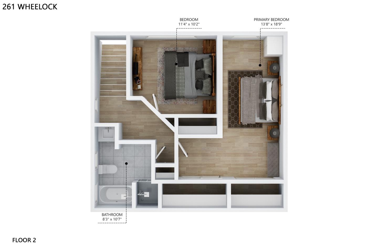 261 Wheelock Road Watsonville, CA 95076 - Photo 43 of 44 a view of staircase with white walls