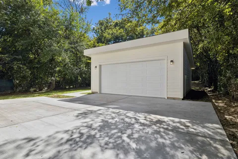 a car parked in front of a house