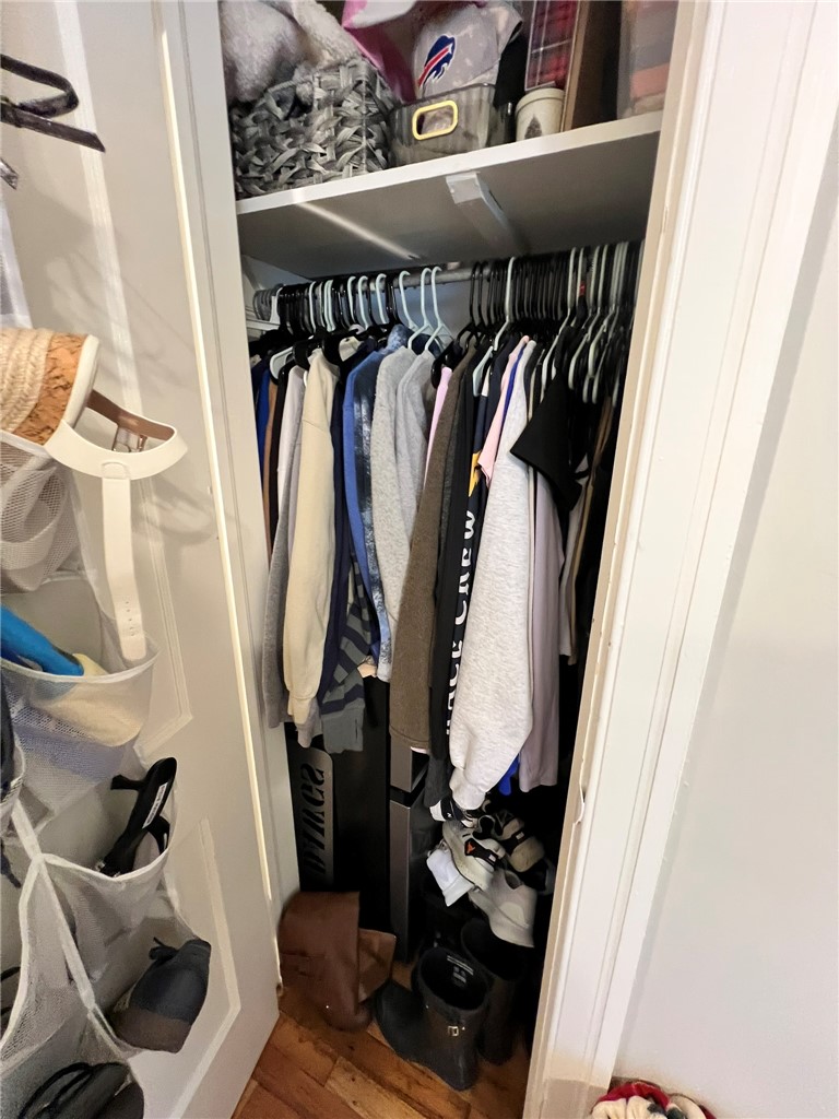 101 Clinton Drive, Unit B Anderson, SC 29621 - Photo 7 of 18 This closet features efficient storage solutions with ample hanging space and overhead shelving.