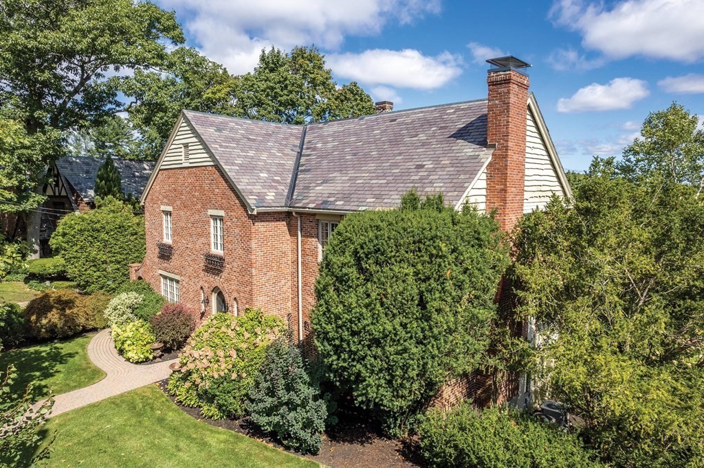 35 Shaw Road Brookline, MA 02467 - Photo 3 of 40 an aerial view of a house