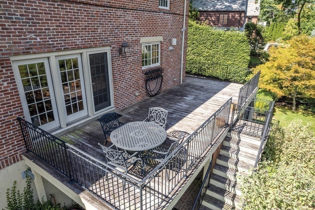 35 Shaw Road Brookline, MA 02467 - Photo 37 of 40 a view of a balcony with furniture