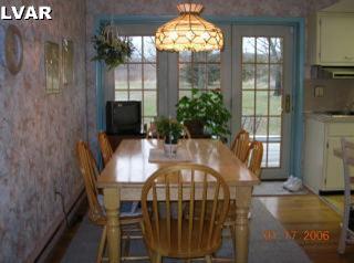 View thru Dining Room French Doors