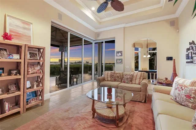 an entryway with a flower pot