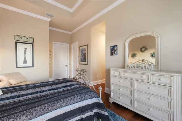 a view of a swimming pool with an outdoor seating