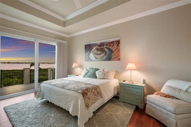 a view of a lake in middle of the city