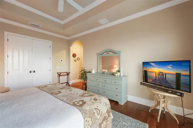 a view of a lake with a mountain