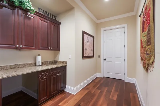 an aerial view of residential building with outdoor space