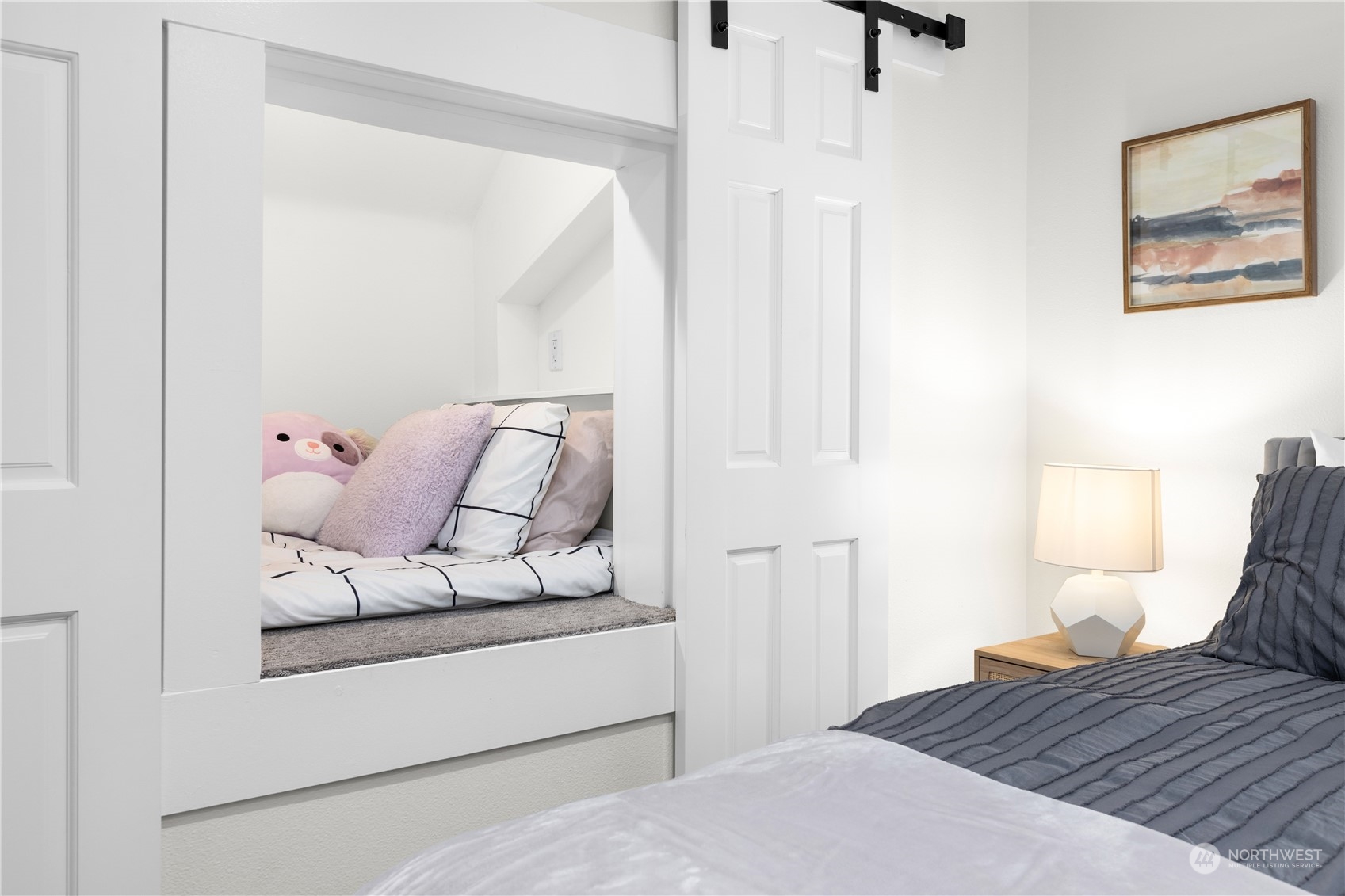 20919 29th Avenue Southeast Bothell, WA 98021 - Photo 28 of 32 a bedroom with a bed and a couch