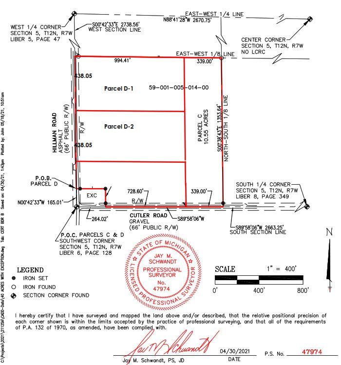 Hillman Road Six Lakes, MI 48886 - Photo 6 of 7 Parcel D-2 Hillman Survey