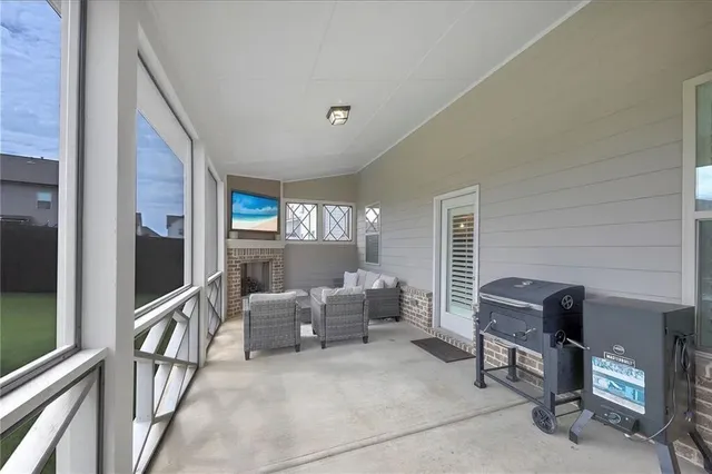 a house view with a garden space