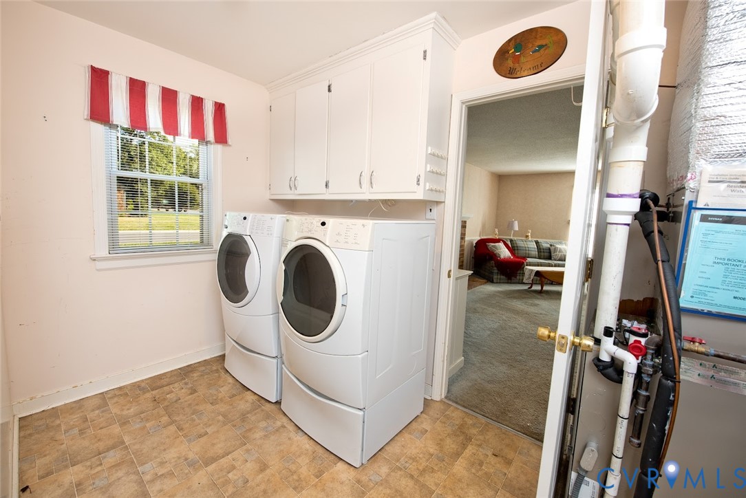 2308 Pleasant Run Drive Henrico, VA 23238 - Photo 16 of 33 Laundry room featuring washer and clothes dryer, s