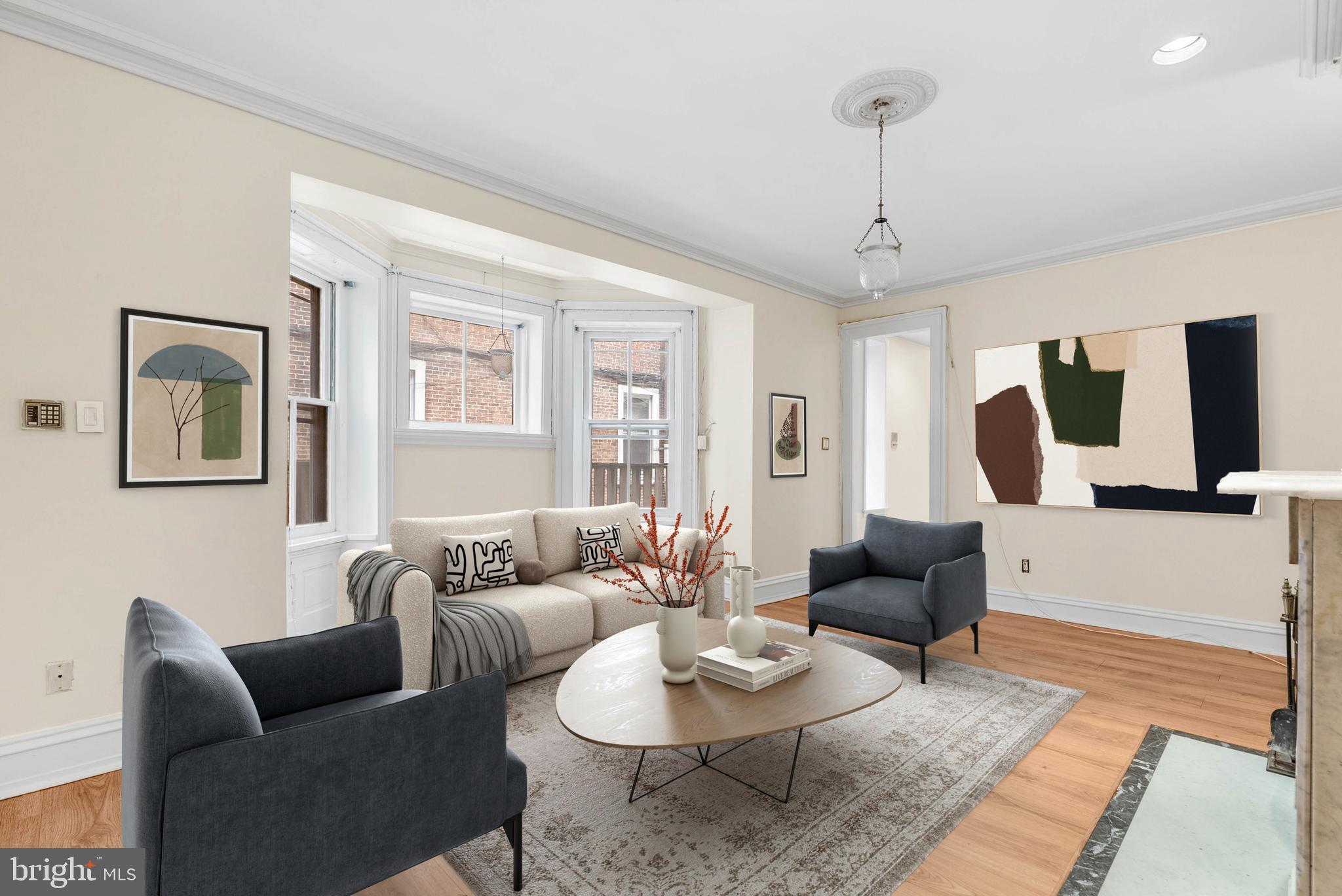 2024 Spring Garden Street, Unit 4 Philadelphia, PA 19130 - Photo 1 of 28 a living room with furniture or couch and a window