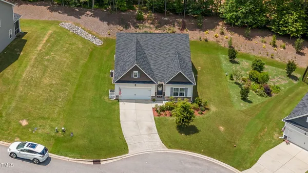 a aerial view of a house
