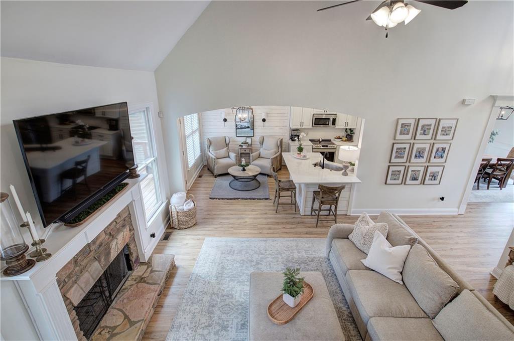 16 Thunderhawk Lane Rydal, GA 30171 - Photo 14 of 37 a living room with furniture and a flat screen tv