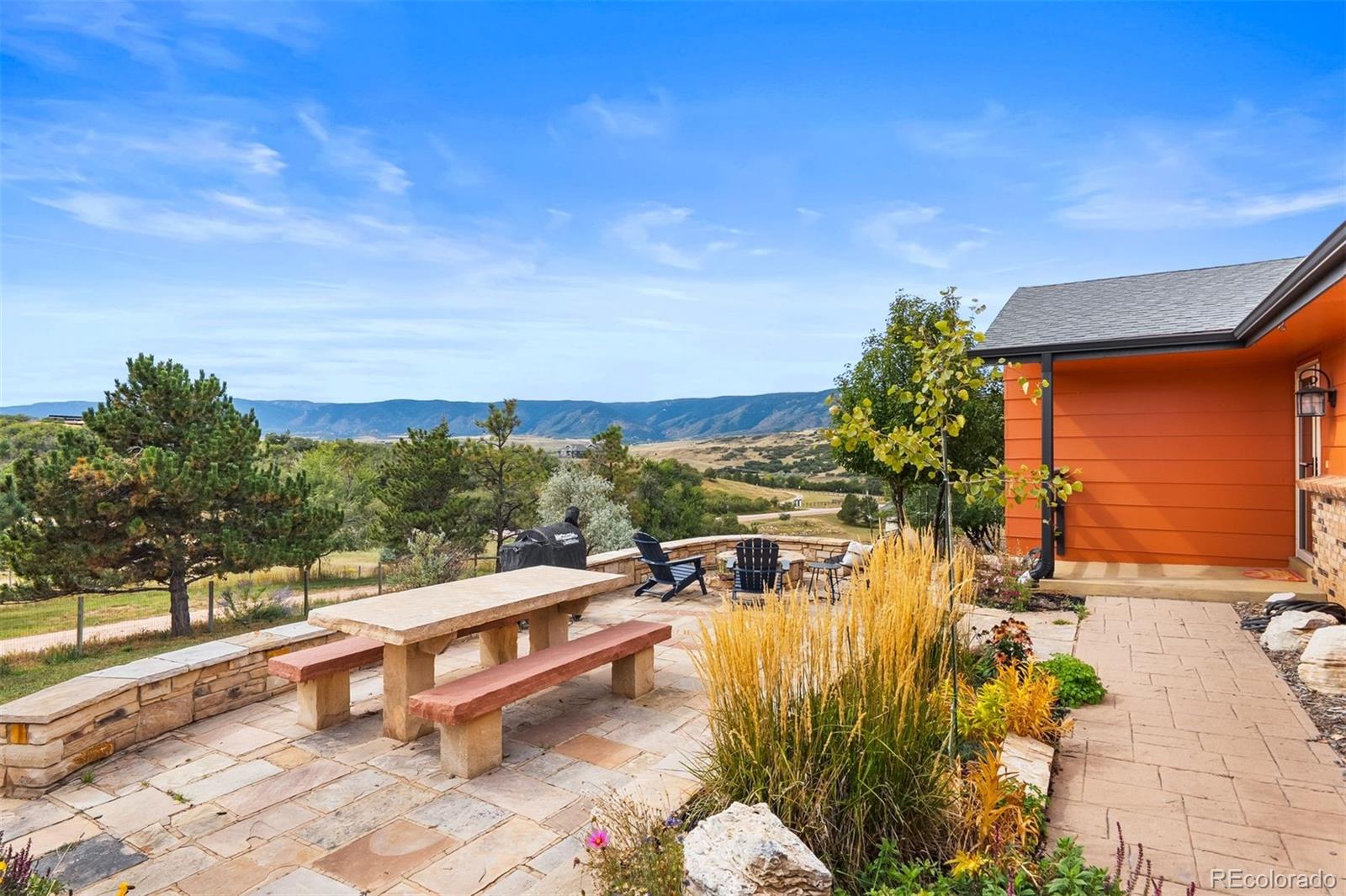 4466 West Parkridge Road Sedalia, CO 80135 - Photo 3 of 23 a view of a swimming pool with a lounge chairs