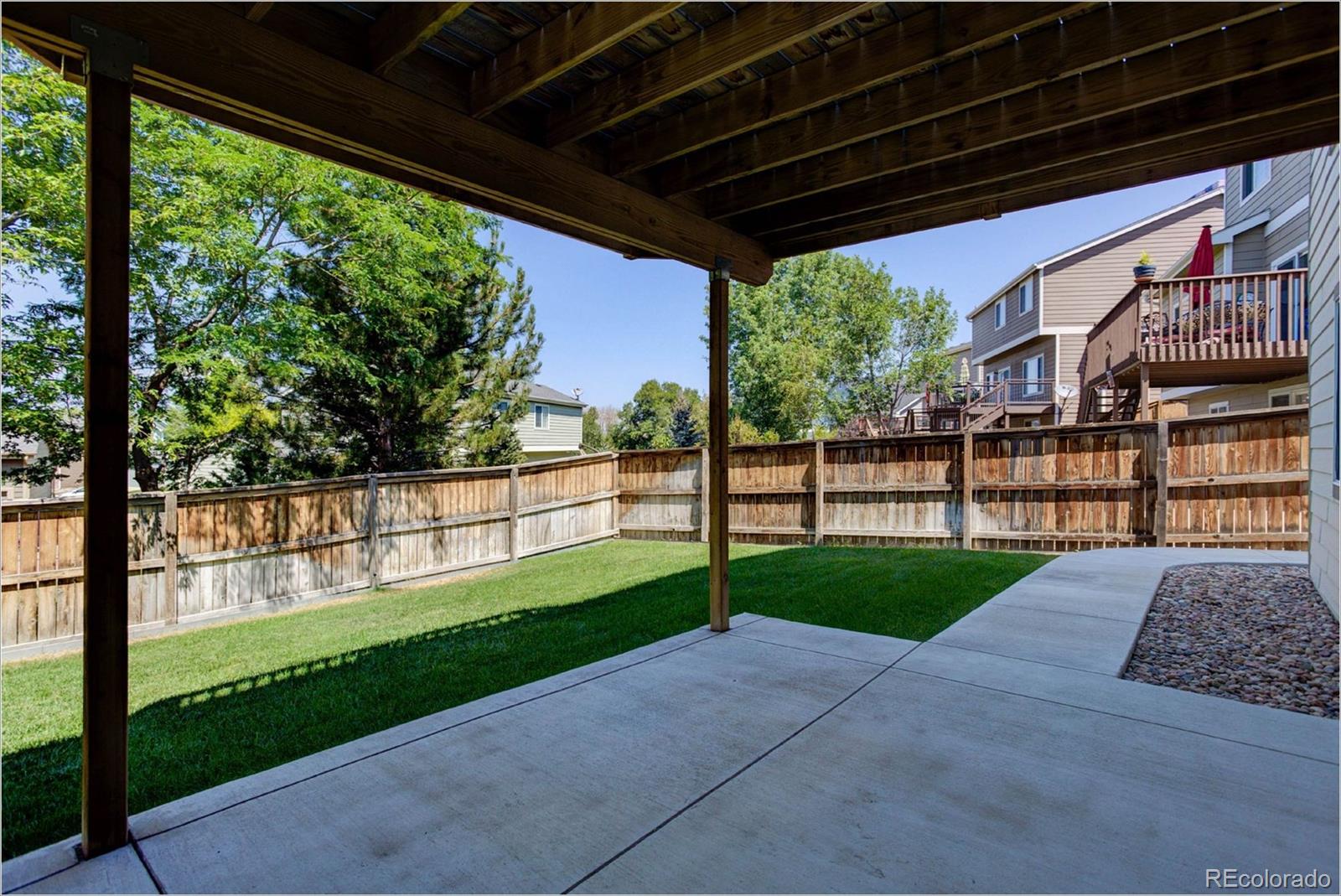 1021 Riddlewood Road Highlands Ranch, CO 80129 - Photo 26 of 29 a view of backyard with green space