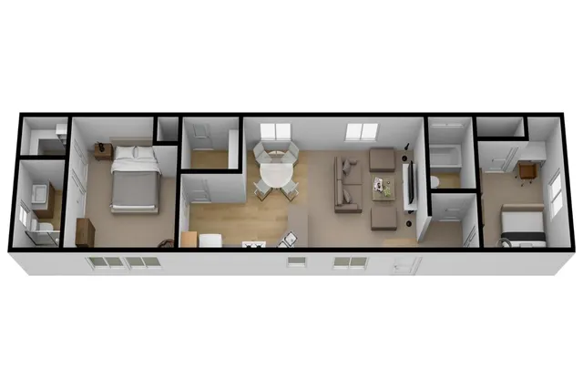 a picture of a floor plan