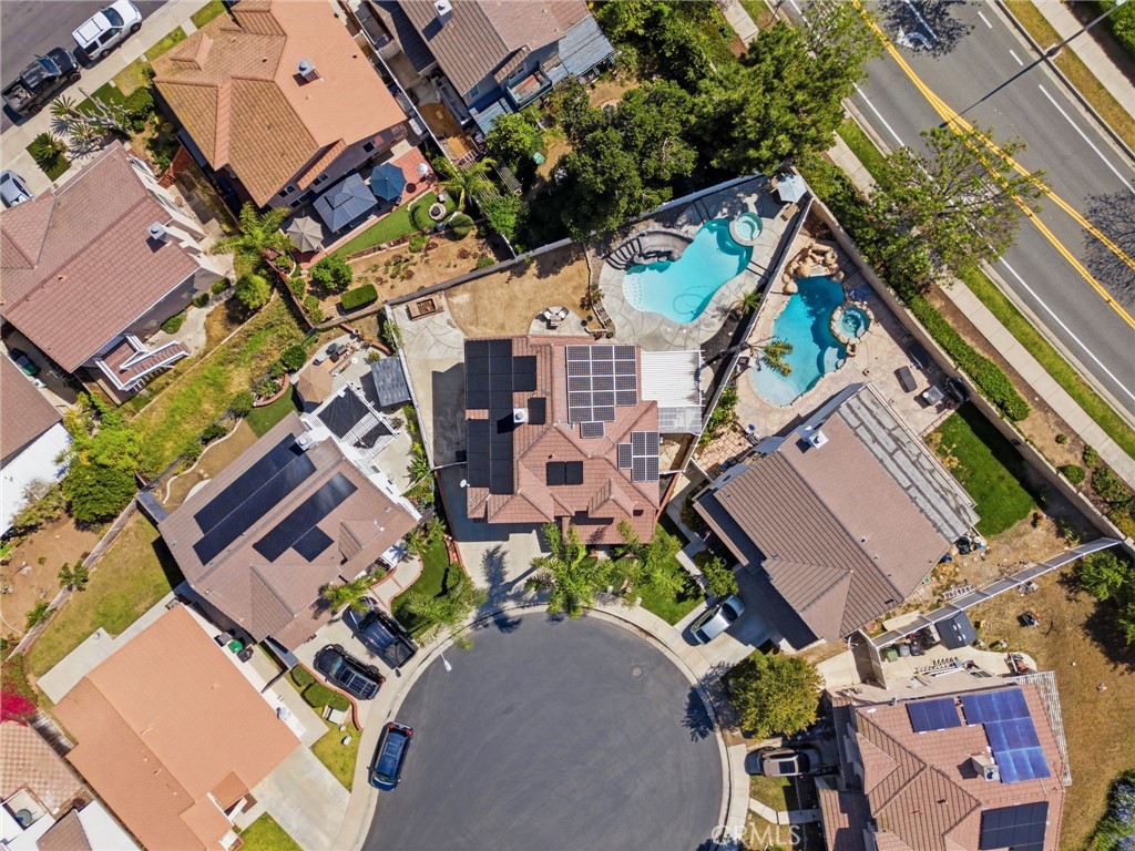855 Viewtop Circle Corona, CA 92881 - Photo 42 of 52 an aerial view of a house with a yard and outdoor seating