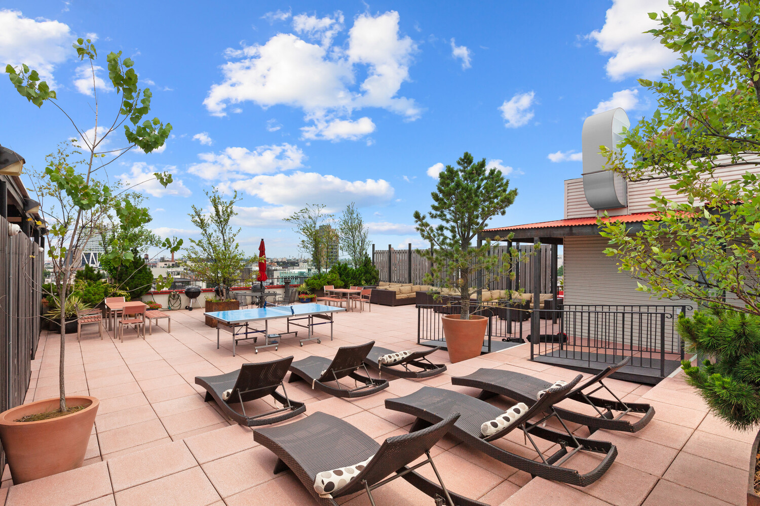 85 North 3rd Street, Unit 510 Brooklyn, NY 11249 - Photo 17 of 18 a view of a terrace with furniture